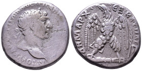 SYRIA. Seleucis and Pieria. Antioch. Trajan. 98-117 AD. Obv: ΑΥΤΟΚΡ ΚΑΙϹ ΝΕΡ ΤΡΑΙΑΝΟϹ ΑΡΙ ϹΕΒ ΓΕΡΜ ΔΑΚ ΠΑΡΘ Laureate head right. Rev: ΔΗΜΑΡΧ ΕΞ ΚΑ ΥΠΑ...