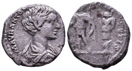 Caracalla, as Caesar. 196-198 AD. Denarius. Laodicea ad Mare mint. Obv: M AVR ANTON CAES PONTIF Bare-headed, draped and cuirassed bust right. Rev: PRI...