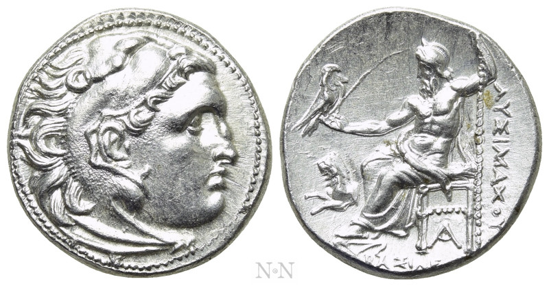 KINGS OF THRACE (Macedonian). Lysimachos (305-281 BC). Drachm. Magnesia ad Maean...
