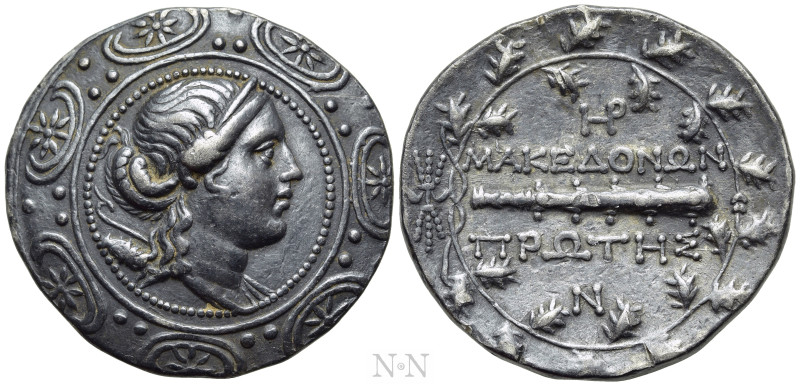 MACEDON UNDER ROMAN PROTECTORATE. First Meris. Tetradrachm (Circa 167-148 BC). A...