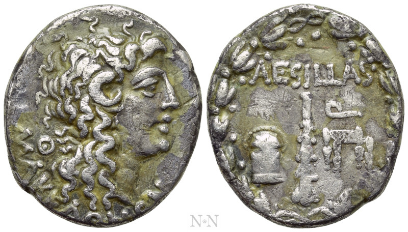 MACEDON AS ROMAN PROVINCE. Aesillas (Quaestor, circa 93-87 BC). Tetradrachm. The...