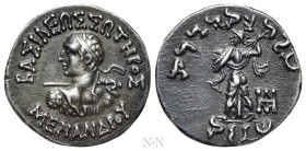 KINGS OF BAKTRIA. Menander I Soter (Circa 155-130 BC). Drachm