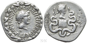 IONIA. Ephesus. Mark Antony, with Octavia (39 BC). Cistophorus. Ephesus