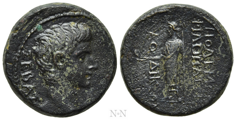 PHRYGIA. Laodicea ad Lycum. Augustus (27 BC-14 AD). Ae. Anto Polemon Philopatris...