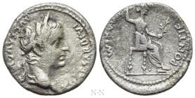 TIBERIUS (14-37). Denarius. "Tribute Penny" type. Lugdunum