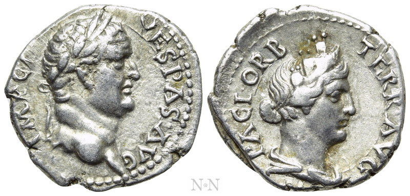 VESPASIAN (69-79). Denarius. Ephesus. 

Obv: IMP CAES VESPAS AVG. 
Laureate h...