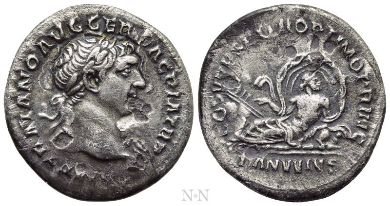 TRAJAN (98-117). Denarius. Rome. 

Obv: IMP TRAIANO AVG GER DAC P M TR P. 
La...