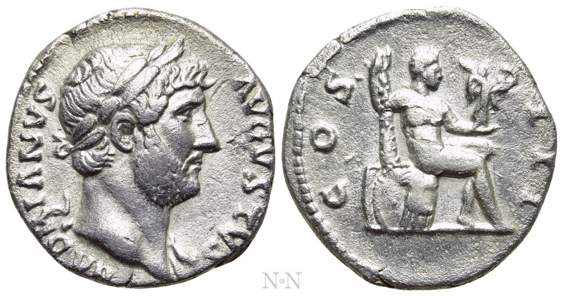 HADRIAN (117-138). Denarius. Rome. 

Obv: HADRIANVS AVGVSTVS. 
Laureate bust ...