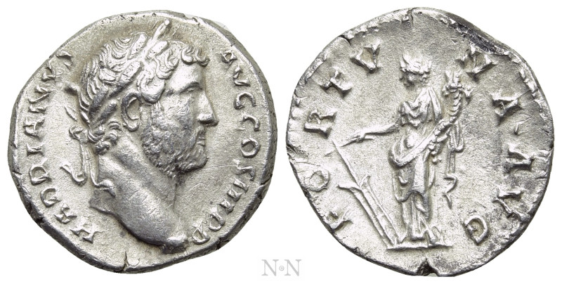 HADRIAN (117-138). Denarius. Rome. 

Obv: HADRIANVS AVG COS III P P. 
Laureat...