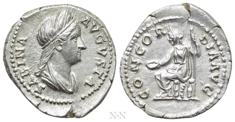 SABINA (Augusta, 128-136/7). Denarius. Rome. 

Obv: SABINA AVGVSTA. 
Draped b...