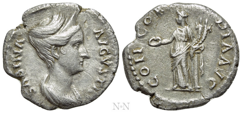 SABINA (Augusta, 128-136/7). Denarius. Rome. 

Obv: SABINA AVGVSTA. 
Draped b...