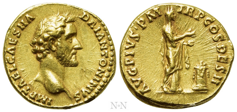 ANTONINUS PIUS (138-161). GOLD Aureus. Rome. 

Obv: IMP T AEL CAES HADRI ANTON...