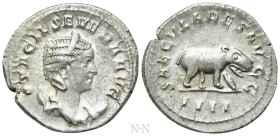 OTACILIA SEVERA (Augusta, 244-249). Antoninianus. Rome. Saecular Games/1000th Anniversary of Rome issue