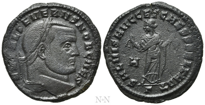 SEVERUS II (Caesar, 305-306). Follis. Carthage. 

Obv: FL VAL SEVERVS NOB CAES...