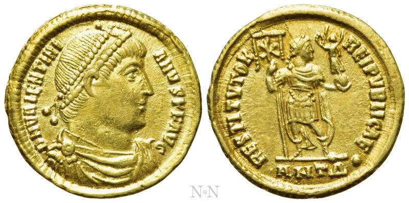 VALENTINIAN I (364-375). GOLD Solidus. Antioch. 

Obv: D N VALENTINIANVS P F A...