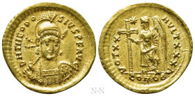 THEODOSIUS II (402-450). GOLD Solidus. Constantinople