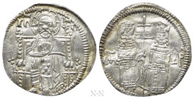 SERBIA. Stefan Uroš IV Dušan, with Elena (1331-1355). Dinar