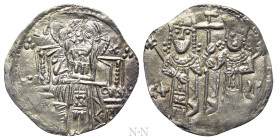 SERBIA. Stefan Uroš IV Dušan, with Elena (1331-1355). Dinar