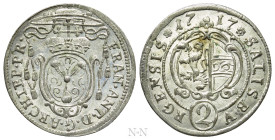 AUSTRIA. Salzburg. Franz Anton Fürst von Harrach (1709-1727). 2 Kreuzer (1717)