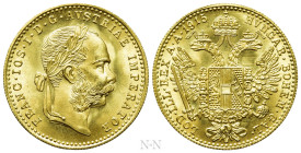 AUSTRIAN EMPIRE. Franz Josef I (1848-1916). GOLD Ducat (1915). Wien (Vienna). Restrike issue