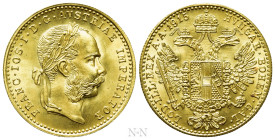 AUSTRIAN EMPIRE. Franz Josef I (1848-1916). GOLD Ducat (1915). Wien (Vienna). Restrike issue