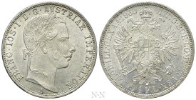 AUSTRIAN EMPIRE. Franz Josef I (1848-1916). 1 Gulden / 1 Florin (1860-A). Wien (Vienna)