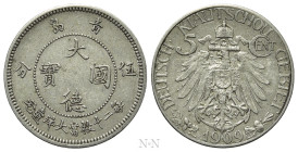 CHINA. Kiau Chau. 5 Cents (1909). Deutsch Asiatische Bank