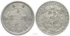 CHINA. Kiau Chau. 10 Cents (1909). Deutsch Asiatische Bank