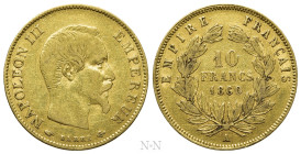 FRANCE. Napoleon III (1852-1870). GOLD 10 Francs (1860-A). Paris