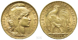 FRANCE. Republic. GOLD 20 Francs (1909). Paris