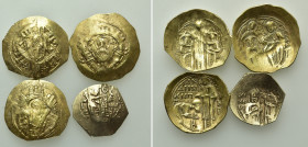 4 Byzantine Gold Coins