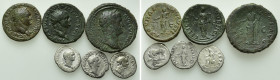 6 Roman Coins; Vespasian, Nerva etc