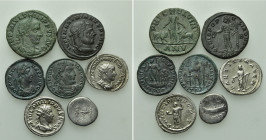 7 Roman Coins; Vetranio etc