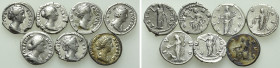 7 Denarii of Faustina Minor and Faustina Maior