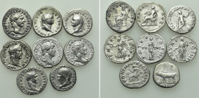 8 Denarii of Hadrian, Trajan etc