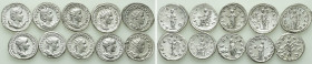10 Antoniniani; Philippus Arabs etc