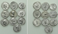 10 Denarii; Septimius Severus etc