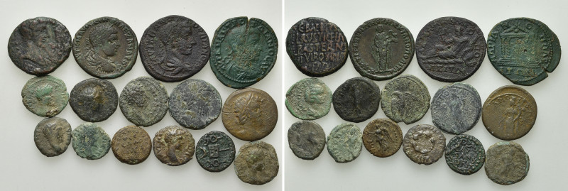 15 Roman Provincial Coins. 

Obv: .
Rev: .

. 

Condition: See picture.
...