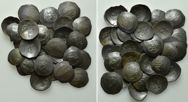 35 Byzantine Coins; Andronicus I Comnenus etc. 

Obv: .
Rev: .

. 

Condi...
