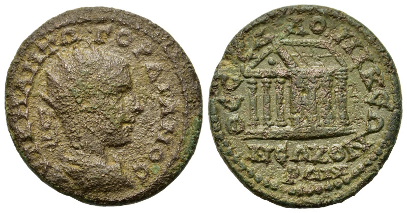 Gordian III (238-244). Macedon. Thessalonica. Æ (25mm, 8.3g). Radiate, draped an...