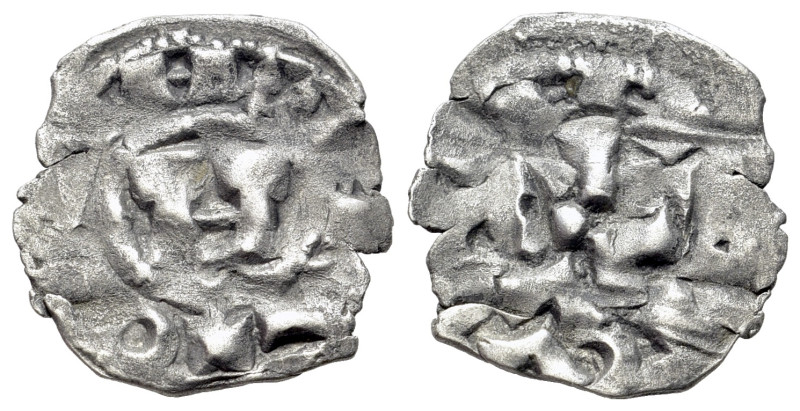 Italy, Lucca. Enrico III, IV o V (1004-1024) Denaro (15mm, 0.89g). Monogram of E...