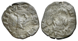 Italy, Pisa, c. 14th century. Quattrino (14mm, 0.50g, 6h). Large P. R/ Crowned eagle, head l. Biaggi 1947; CNI 91.