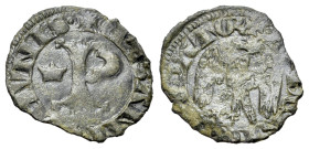 Italy, Pisa, c. 14th century. Quattrino (13mm, 0.56g, 3h). Large P, crown symbol. R/ Crowned eagle, head l. Biaggi 1947; CNI 98.