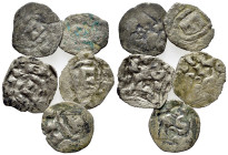 Lot of 5 Denarii of Pisa and Lucca, to be catalog. Lot sold as is, no return.