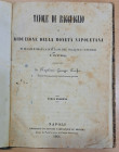 Napoleone Giuseppe Pacifici. Tavole di Ragguaglio della Moneta Napoletana in Lira Italiana. Napoli 1861. Rilegato in Carta filigranata con firma autog...