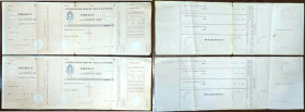 Vaglia. Anno XX Era Fascista 1941/1942. Lotto di 2 Pezzi. Non Emessi, IPZS. Impressi su carta filigranata. Interessanti reperti di epoca. Mediamente q...