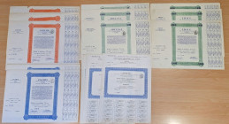 Lotto costituito da 39 certificati Azionari e Obbligazionari. Societ&agrave; Nereide. Palermo Emissione 1960 x7, Certificati Azionari Societ&agrave; E...