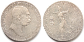 Austria. Francesco Giuseppe. 1848-1916. 5 corone 1908. Ag. KM 2809. Peso gr. 23,87. Diametro mm. 36. BB.