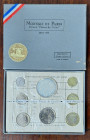 Francia. Divisionale 1973. Contenente 10 franchi. Ag. Metalli vari. FDC.