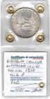 500 Lire Caravelle 1958. Ag. Gig. 8. FDC. Perizia Irpino.&nbsp;